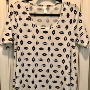 Lularoe Football Perfect-T - NWOT